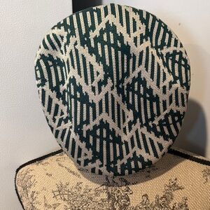 Kangol Teal and Cream Knit Beret